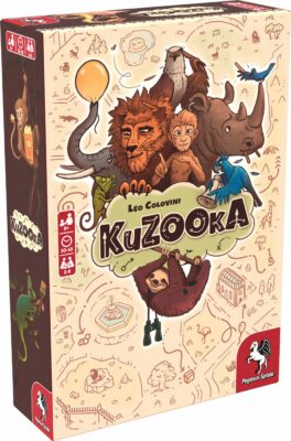 La boite du jeu KuZOOkA avec plein d'animaux dessus