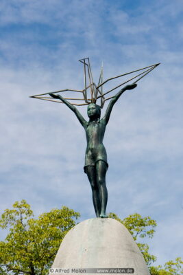 Statue of Sadako Sasaki à Hiroshima