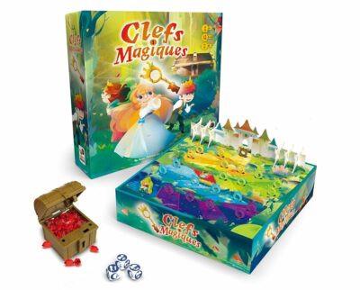 Boite et materiel du jeu Les Clefs Magiques